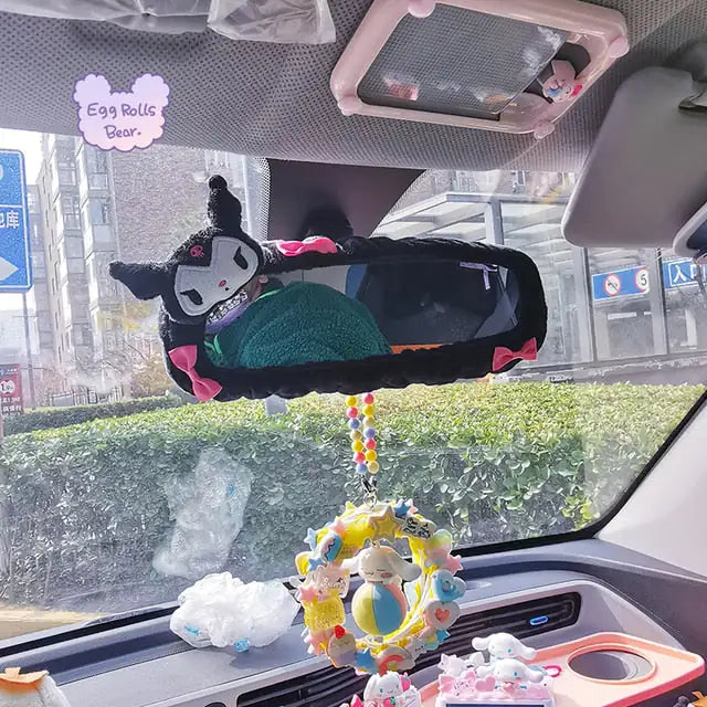 Plush Car Rear View Mirror