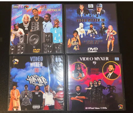 Video Myxer  Bulk Set * 240 Hip-Hop and R&B videos on 8 DvDs *Lil Baby, Durk, Migos, Youngboy +more