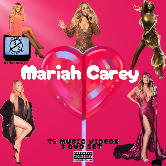 Mariah Carey #No8to12TV Video Myxer *3 DVD set* 75 official music videos featuring MiMi