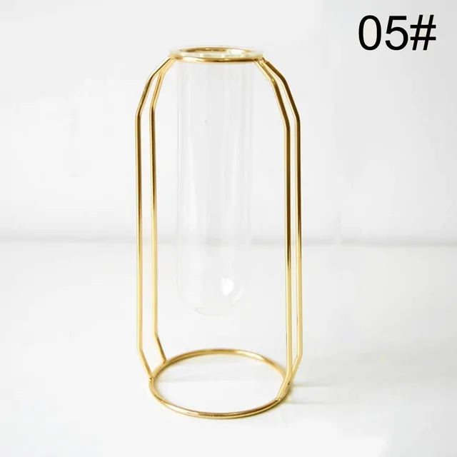 Creative Golden Glass Vase