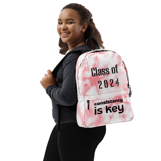 C/o 2024 Backpack (Pink/White) - MVP Megastore