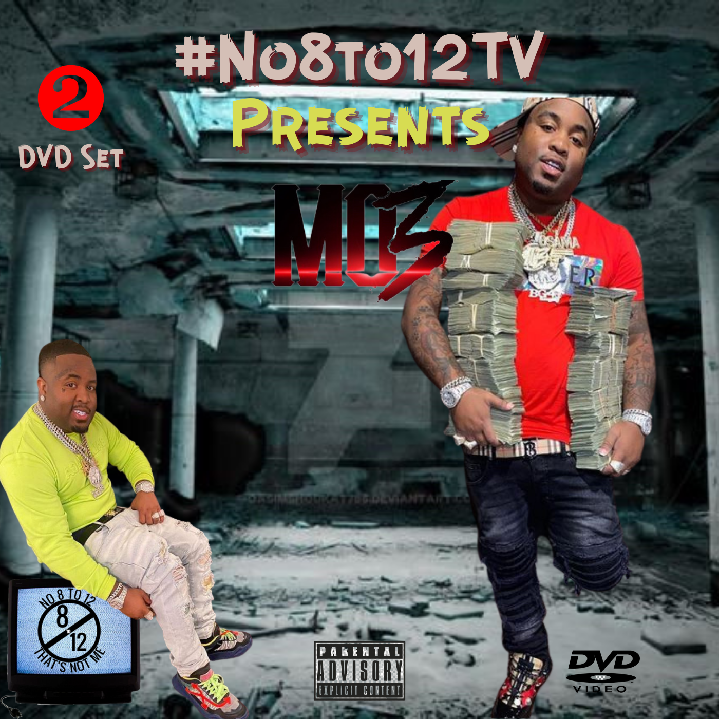 Mo3 Video Myxer #No8to12TV  DVD *2 disc set* (Brand New) ...50 Rap & Hip Hop Videos #LL3