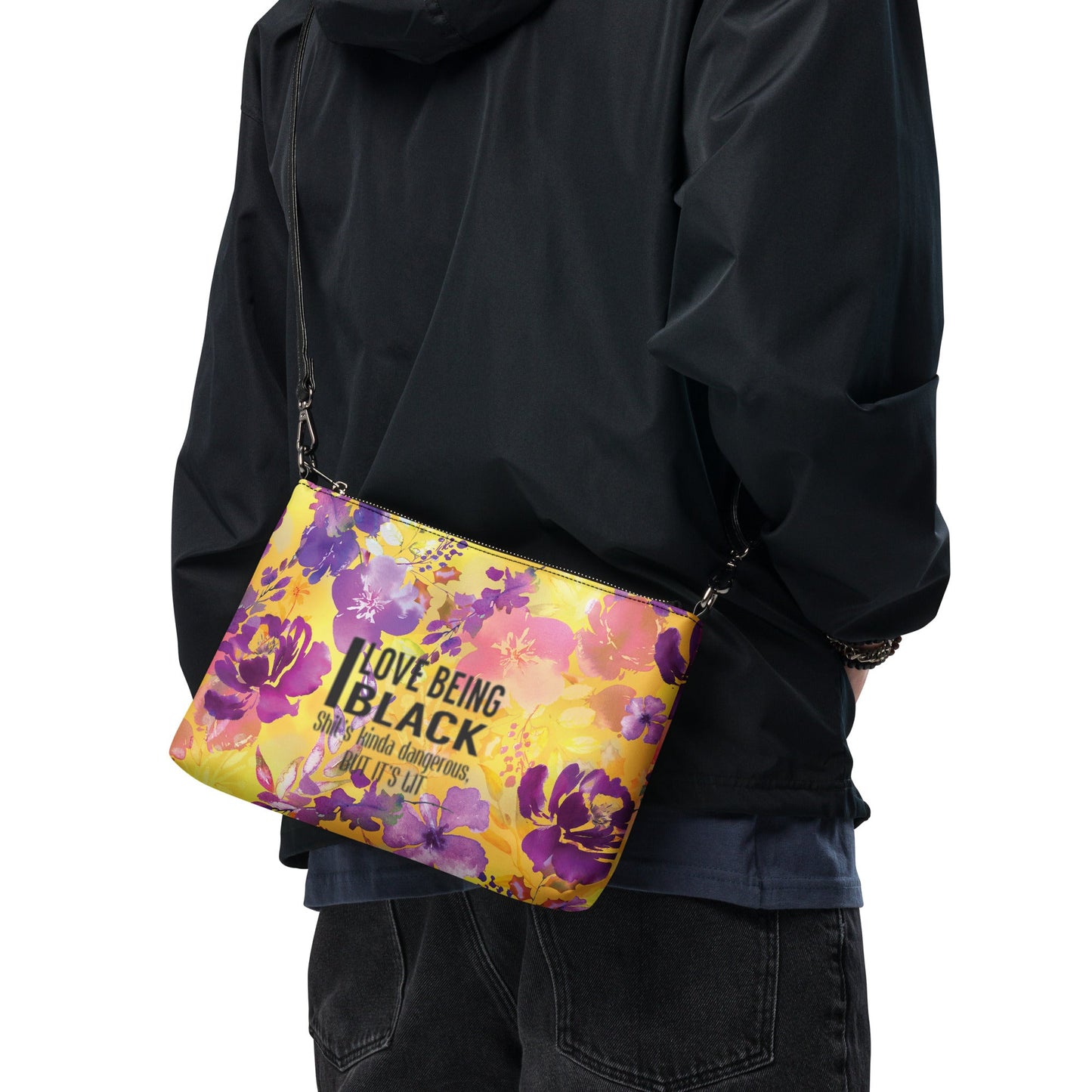 "Love being BLACK" multi - color Crossbody bag - MVP Megastore