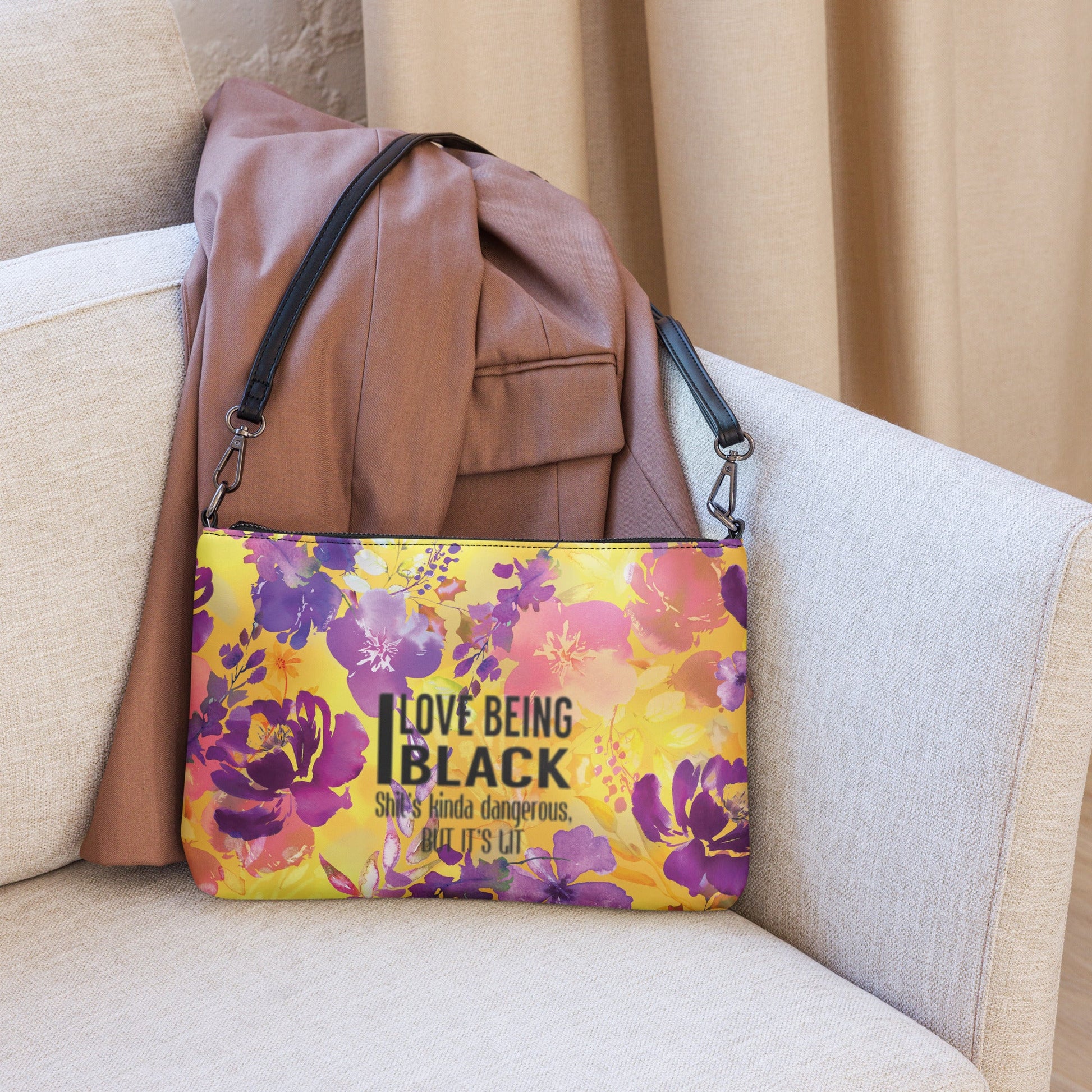 "Love being BLACK" multi - color Crossbody bag - MVP Megastore