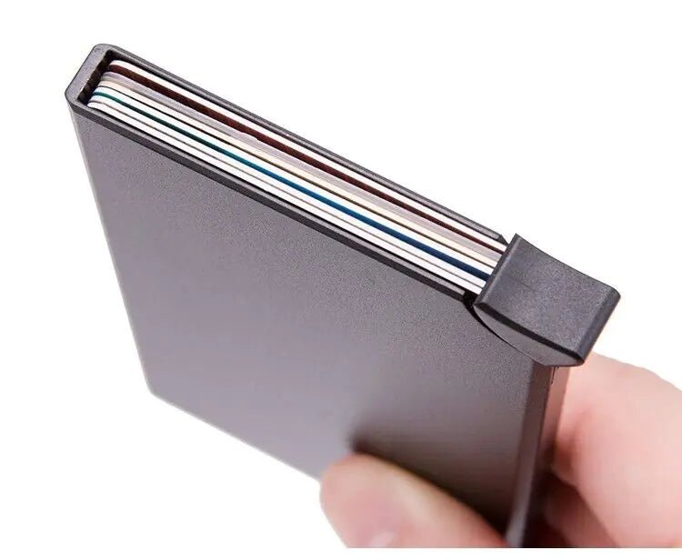 Mens RFID Blocking Slim Money Clip Carbon Fiber Wallet ID Credit Card Holder New - MVP Megastore