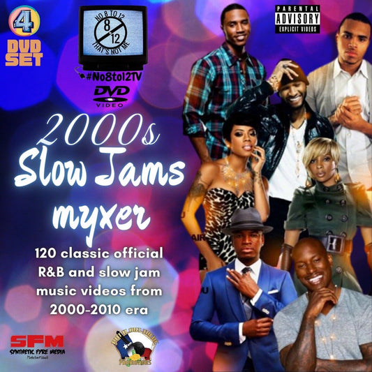 #No8to12TV 2000s R&B Video Myxer *4 DVD set* (Brand New) ...120 official music videos featuring hottest R&B songs from 2000s Decade - MVP Megastore