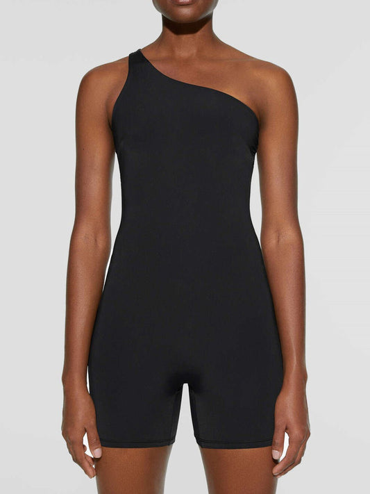 Single Shoulder Active Romper - MVP Megastore